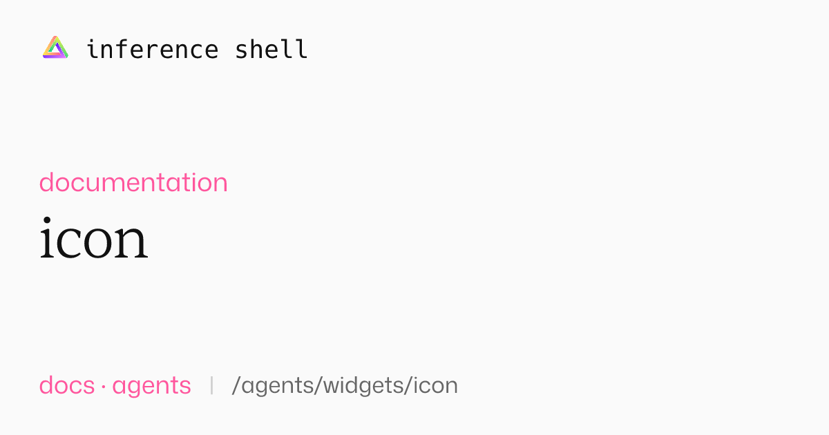 Icon | docs | inference.sh